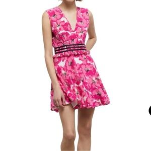 NWT / Size 2 / The Kooples Summer Party Silk Fit and Flare Dress